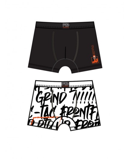 Трусы трикотажные для мальчиков - боксеры, 3 шт в комплекте черный,белый