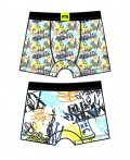 Трусы трикотажные для мальчиков - боксеры, 2 шт в комплекте разноцветный