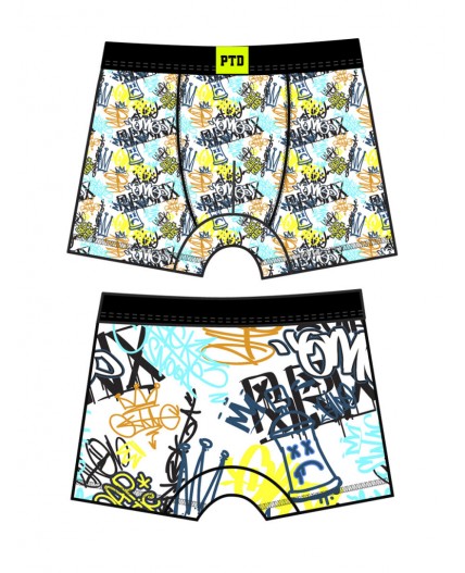 Трусы трикотажные для мальчиков - боксеры, 2 шт в комплекте разноцветный