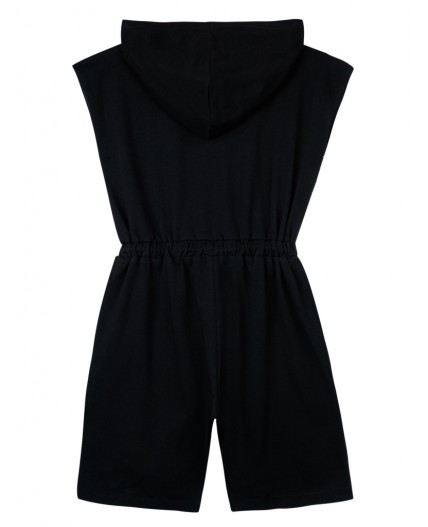 Комбинезон трикотажный для девочек черный