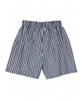 Шорты текстильные для девочек тёмно-синий,белый