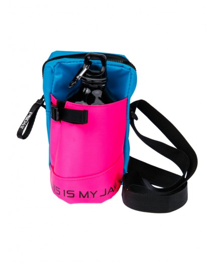 Комплект для девочек: сумка текстильная, бутылка для воды разноцветный