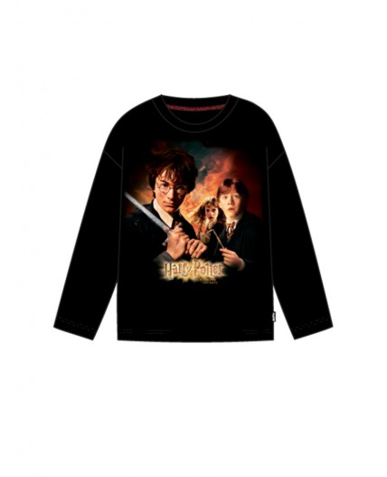 Фуфайка трикотажная для девочек (футболка с длинными рукавами) черный