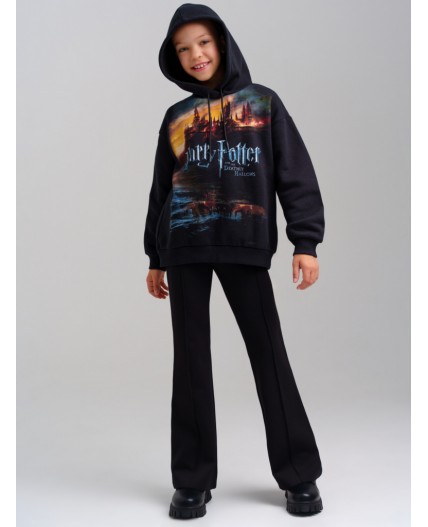 Толстовка трикотажная для девочек черный