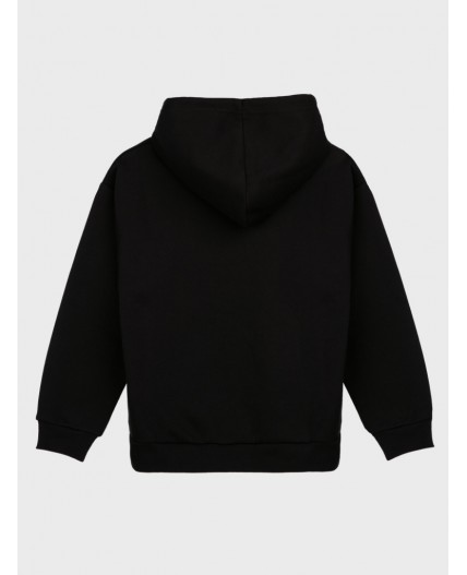 Толстовка трикотажная для девочек черный