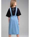Сарафан текстильный джинсовый для девочек голубой