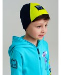 Шапка трикотажная для мальчиков, 2 шт в комплекте тёмно-синий,светло-зеленый,голубой
