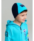 Шапка трикотажная для мальчиков, 2 шт в комплекте тёмно-синий,светло-зеленый,голубой