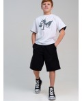 Шорты трикотажные для мальчиков, 2 шт в комплекте черный,белый
