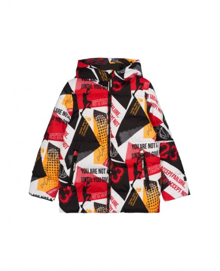 Куртка текстильная с полиуретановым покрытием для мальчиков разноцветный