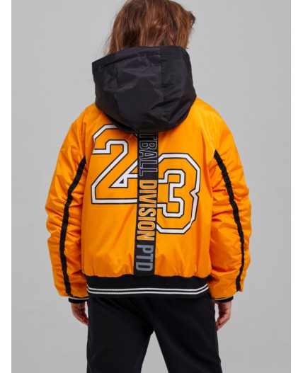Куртка текстильная с полиуретановым покрытием для мальчиков оранжевый