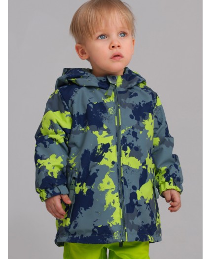 Куртка детская текстильная с полиуретановым покрытием для мальчиков (ветровка) зеленый,темно-зеленый,светло-зеленый