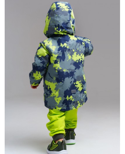 Куртка детская текстильная с полиуретановым покрытием для мальчиков (ветровка) зеленый,темно-зеленый,светло-зеленый