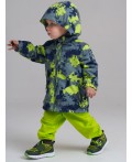 Куртка детская текстильная с полиуретановым покрытием для мальчиков (ветровка) зеленый,темно-зеленый,светло-зеленый