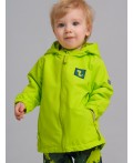 Куртка детская текстильная с полиуретановым покрытием для мальчиков (ветровка) светло-зеленый