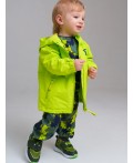 Куртка детская текстильная с полиуретановым покрытием для мальчиков (ветровка) светло-зеленый
