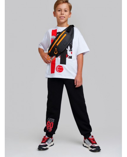 Сумка поясная для мальчиков черный