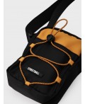 Сумка поясная для мальчиков черный,оранжевый