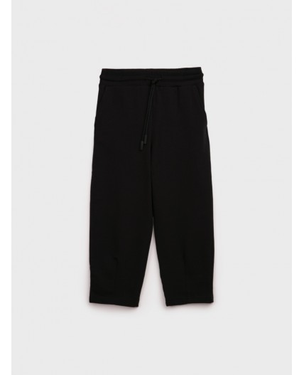 Брюки трикотажные для девочек черный