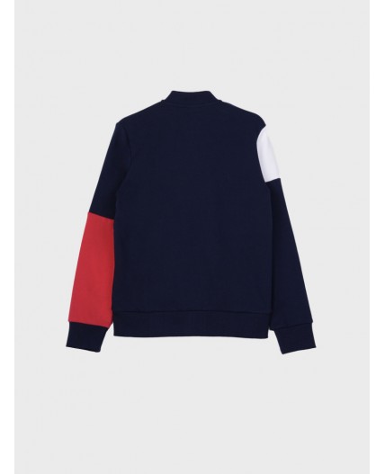 Толстовка трикотажная для мальчиков тёмно-синий,белый,красный