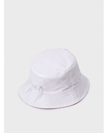 Панама текстильная для девочек белый,красный