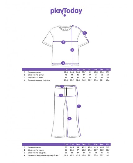 Комплект трикотажный для девочек: фуфайка (футболка), брюки черный,фуксия
