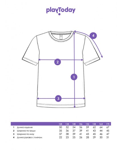 Фуфайка трикотажная для девочек (футболка) фуксия,черный