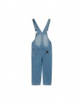 Полукомбинезон текстильный джинсовый для девочек голубой