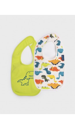 Нагрудник детский трикотажный для мальчиков, 2 шт в комплекте разноцветный