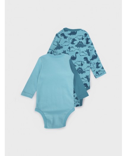 Боди детское трикотажное для мальчиков, 2 шт в комплекте голубой