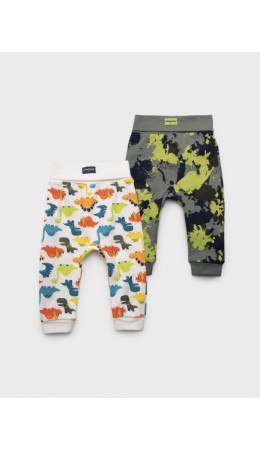 Ползунки детские трикотажные для мальчиков, 2 шт в комплекте разноцветный