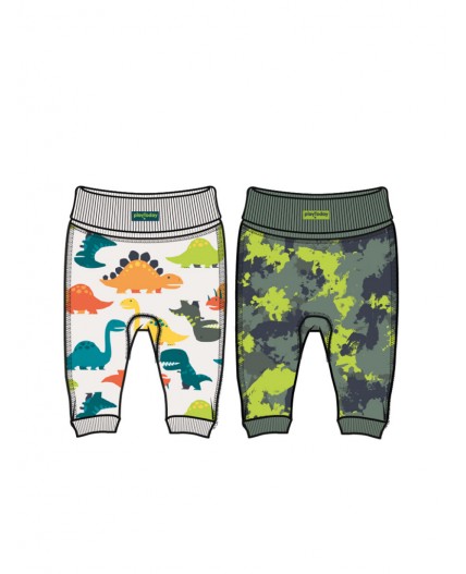 Ползунки детские трикотажные для мальчиков, 2 шт в комплекте разноцветный