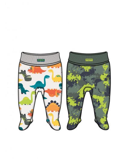 Ползунки детские трикотажные для мальчиков, 2 шт в комплекте разноцветный