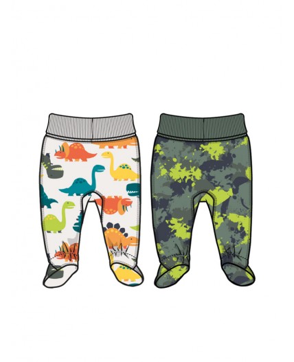 Ползунки детские трикотажные для мальчиков, 2 шт в комплекте разноцветный