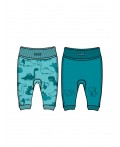 Ползунки детские трикотажные для мальчиков, 2 шт в комплекте голубой