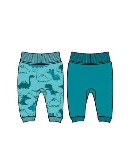 Ползунки детские трикотажные для мальчиков, 2 шт в комплекте голубой