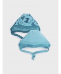 Чепчик детский трикотажный для мальчиков, 2 шт в комплекте голубой