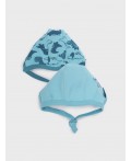 Чепчик детский трикотажный для мальчиков, 2 шт в комплекте голубой