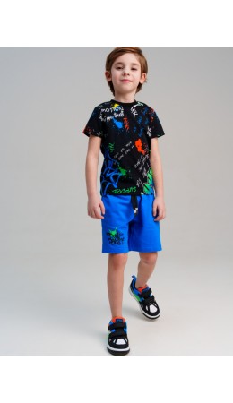 Фуфайка трикотажная для мальчиков (футболка) разноцветный