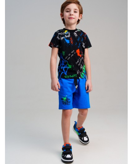 Фуфайка трикотажная для мальчиков (футболка) разноцветный