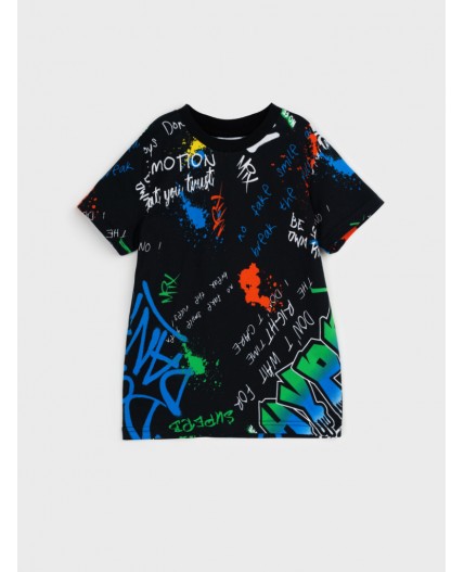 Фуфайка трикотажная для мальчиков (футболка) разноцветный