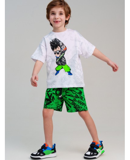 Фуфайка трикотажная для мальчиков (футболка) белый