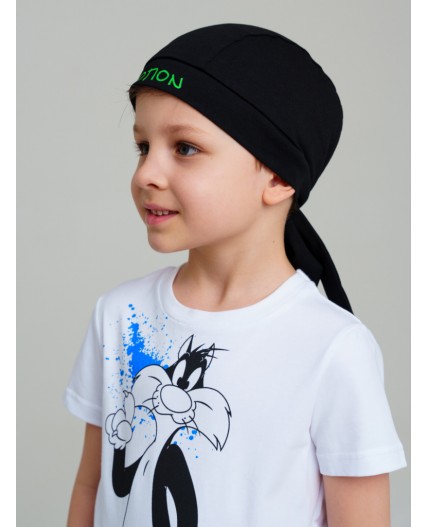 Бандана трикотажная для мальчиков, 2 шт в комплекте зеленый,черный