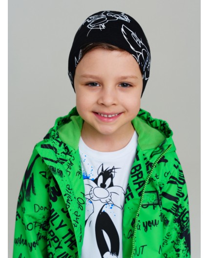 Шапка трикотажная для мальчиков, 2 шт в комплекте разноцветный,черный