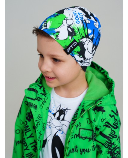 Шапка трикотажная для мальчиков, 2 шт в комплекте разноцветный,черный