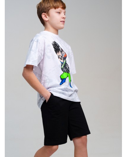 Фуфайка трикотажная для мальчиков (футболка) белый