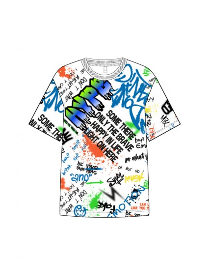 Фуфайка трикотажная для мальчиков (футболка) белый