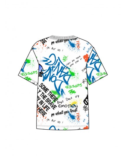 Фуфайка трикотажная для мальчиков (футболка) белый