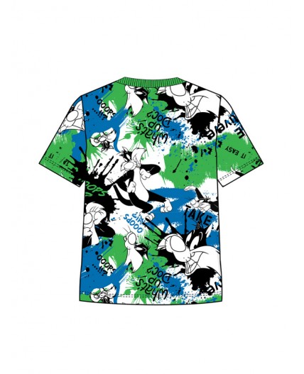 Фуфайка трикотажная для мальчиков (футболка) разноцветный