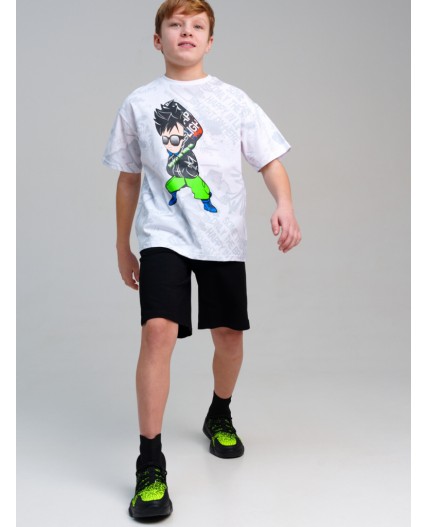 Шорты трикотажные для мальчиков, 2 шт в комплекте светло-зеленый,синий